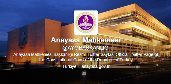 anayasa mahkemesi twitter hesabı