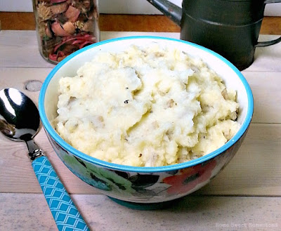 Rustic Garlic Mashed Potatoes