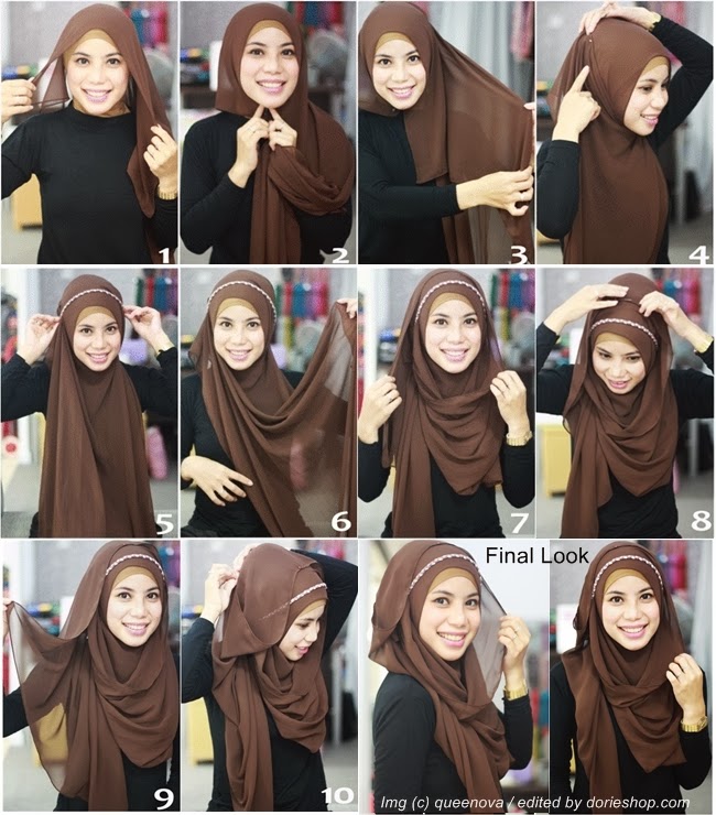 Cara Menggunakan Pashmina Sifon Cara Menggunakan Pashmina Sifon