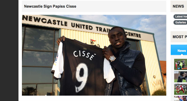 Newcastle sign Pappis Cisse