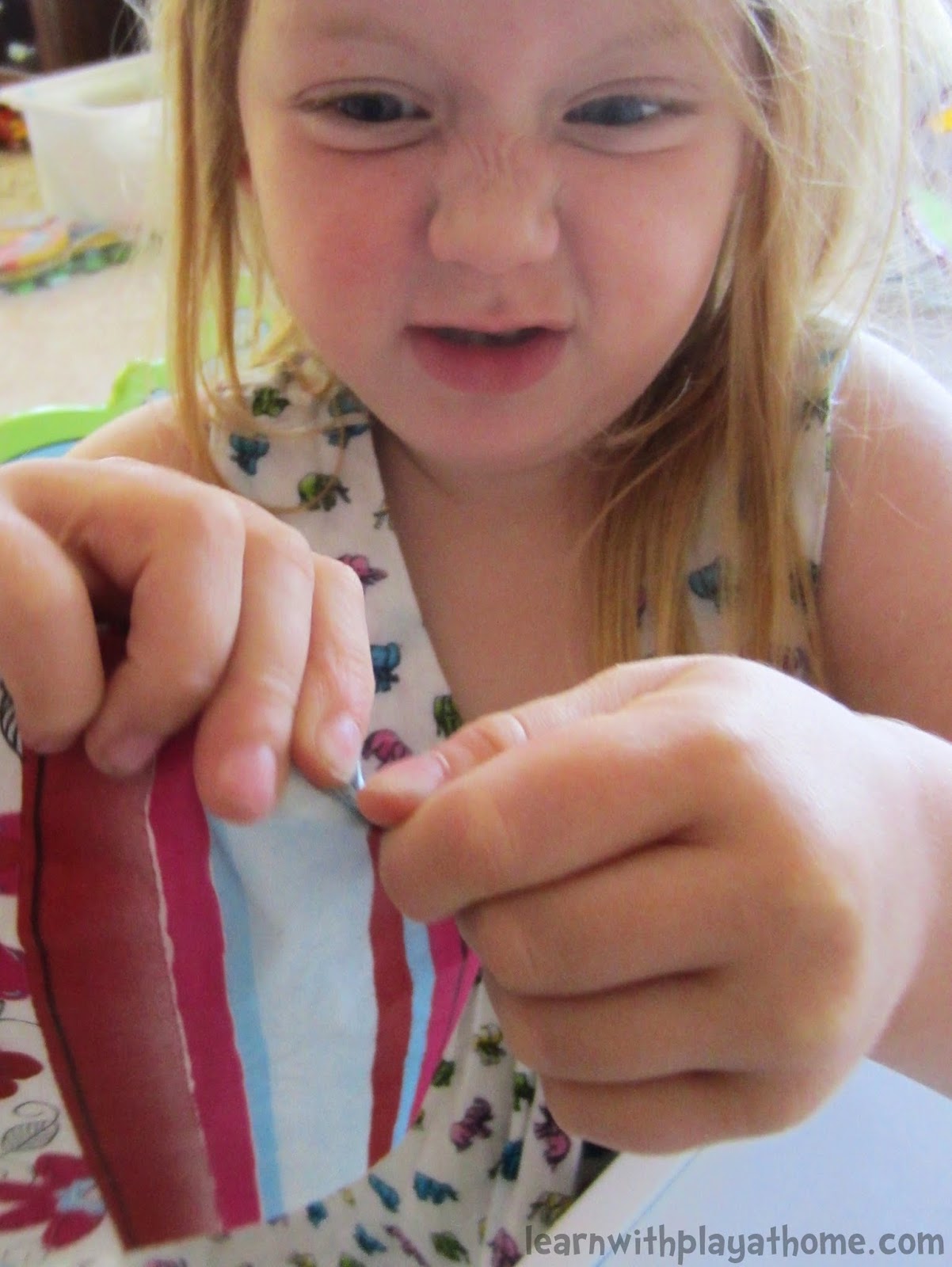 Learn with Play at Home Invitation to Create with Paper Napkins