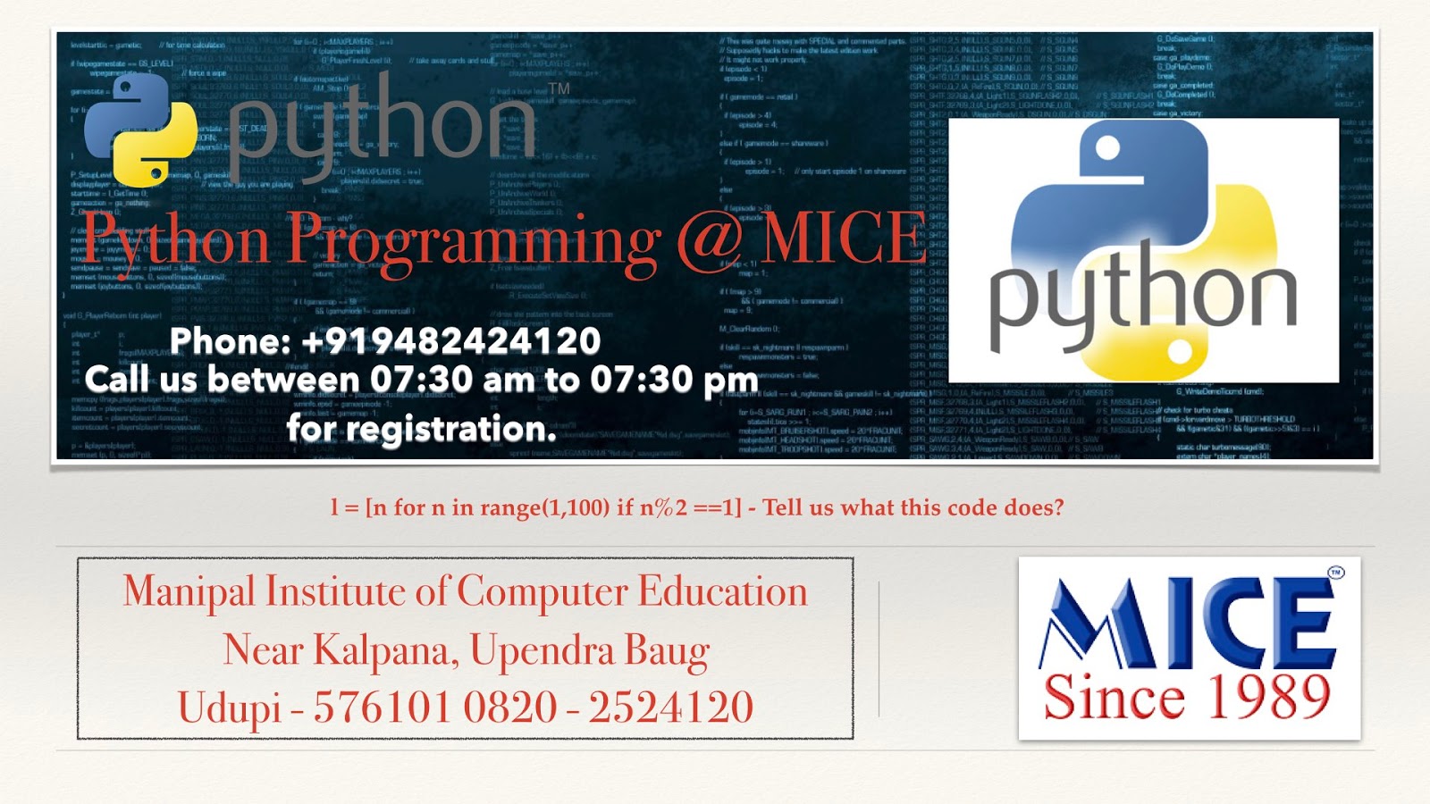 Manipal Institute of Computer Education