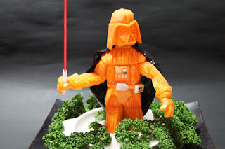 image carved carrot Darth Vader from Sushi World blog