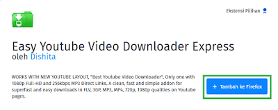 Tambahkan ke Firefox - Cara Download Video Youtube