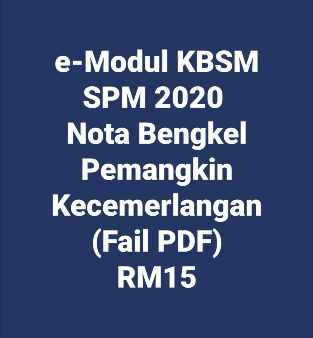 e-Modul KBSM SPM 2020 Nota Bengkel Pemangkin Kecemerlangan