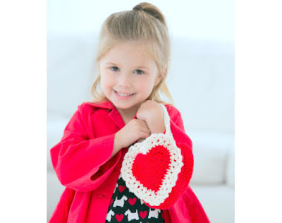 Amigurumi Crochet Heart gift bag