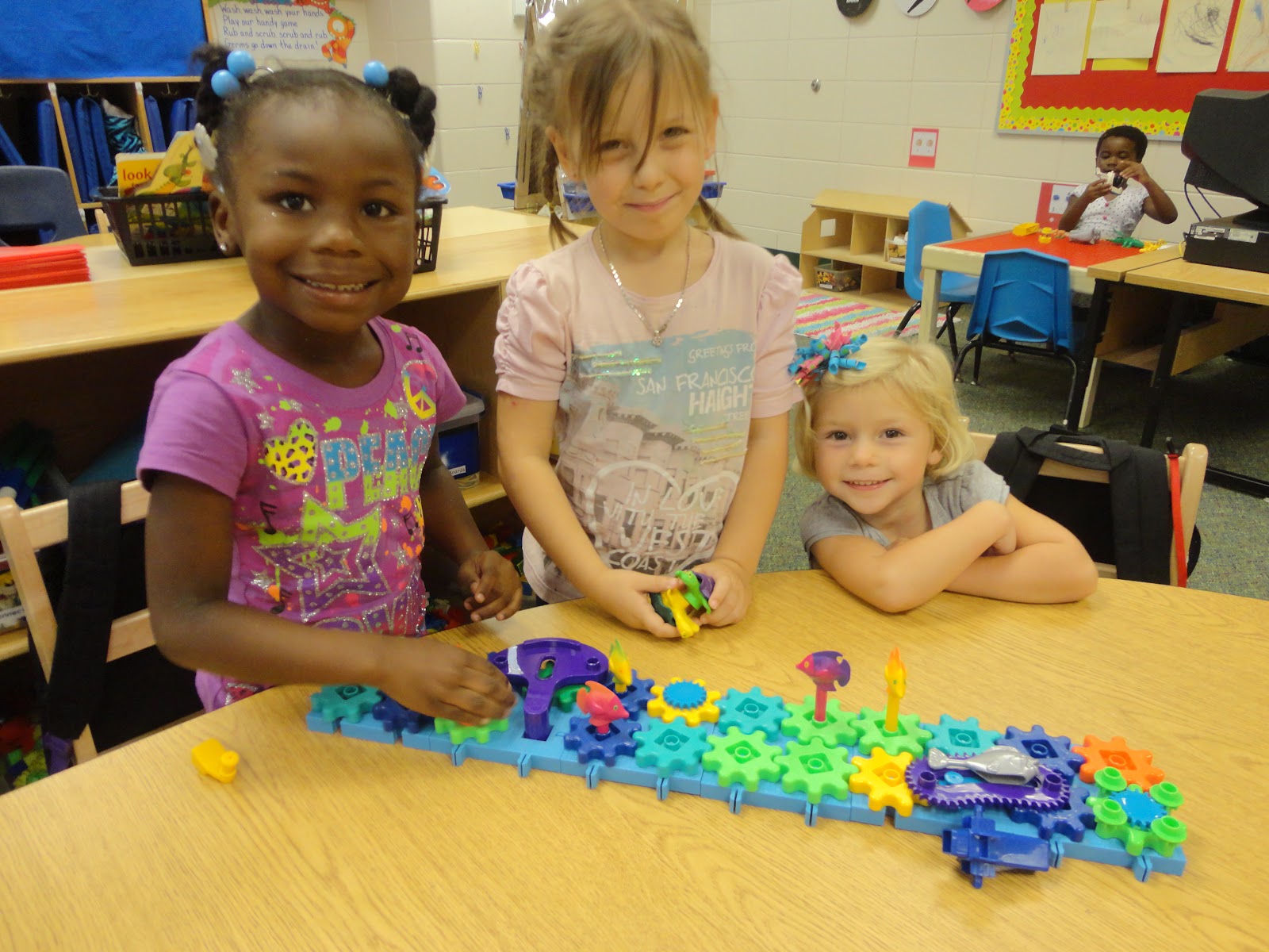 We are WILD about PreK! Playing in Centers!