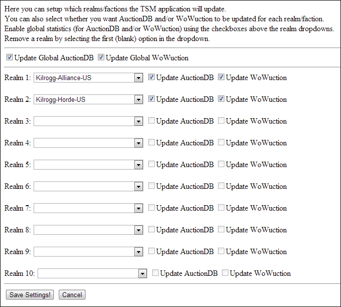 tradeskillmaster settings tradeskillmaster settings