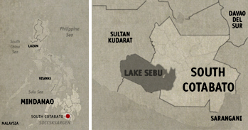 Lake Sebu Location Map