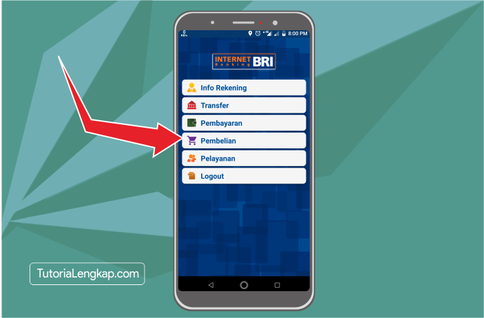 Tutorialengkap 3 Cara Membeli Pulsa Online Melalui BRI Mobile Banking di hape Android