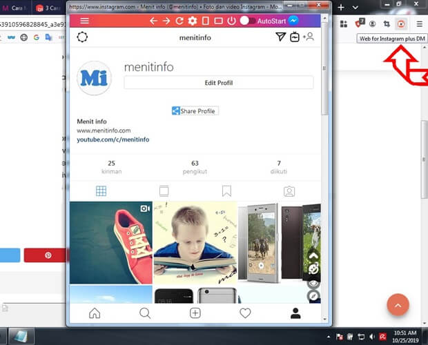 Cara Buka dan Melihat Direct Message Instagram di  PC atau Laptop