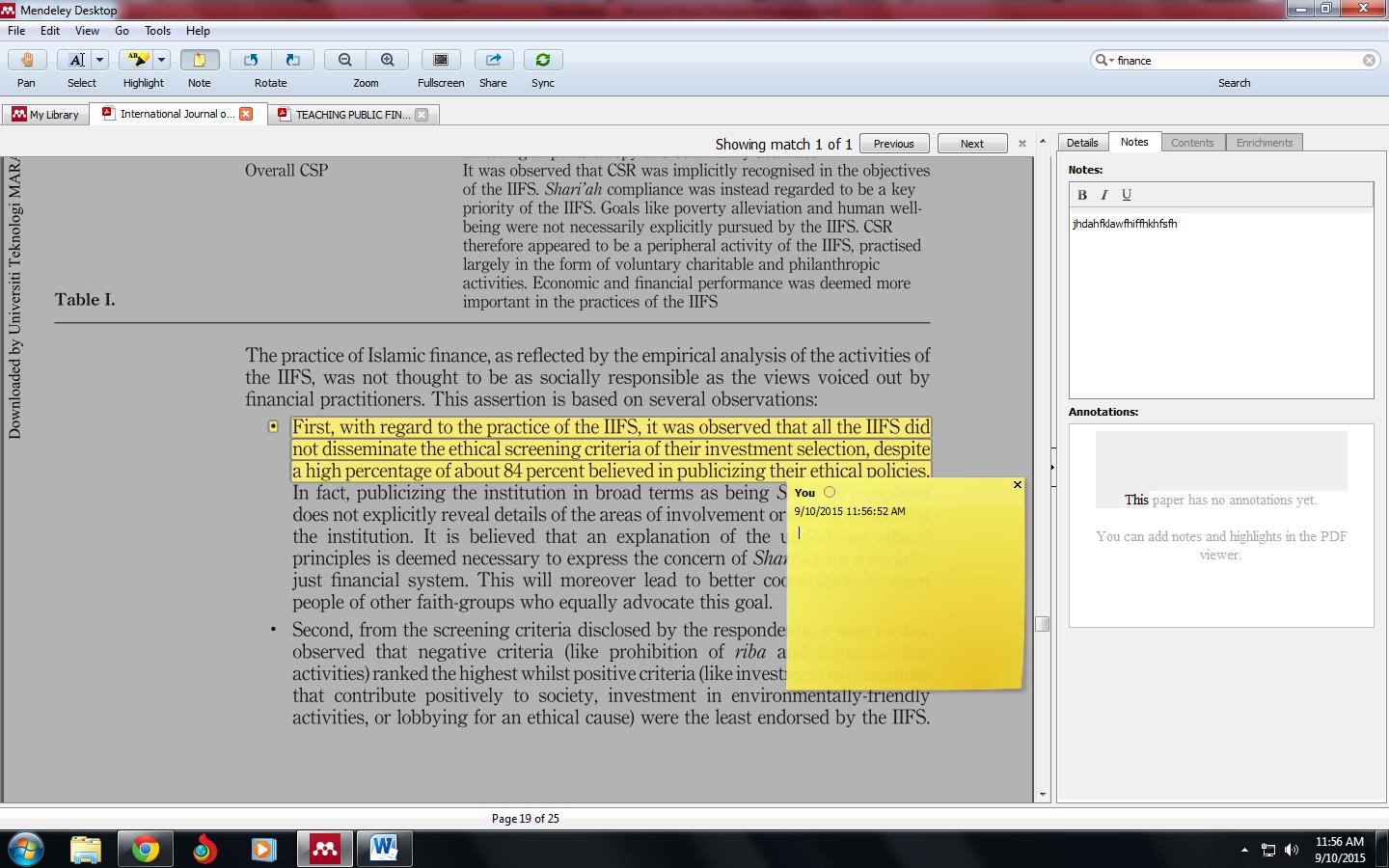 Mendeley literature search not showing picture