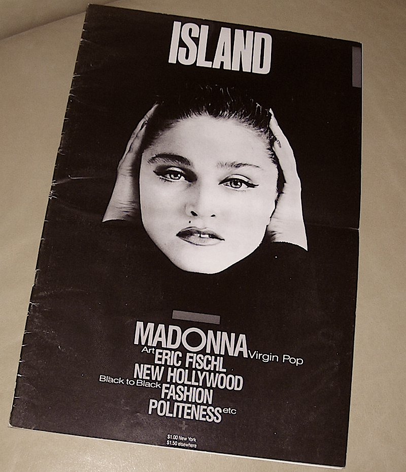 Pud Whacker S Madonna Scrapbook Madonna Island Magazine October 1983 Cover Inside Invitation