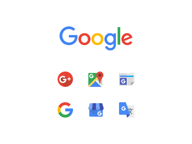New Google icons PSD
