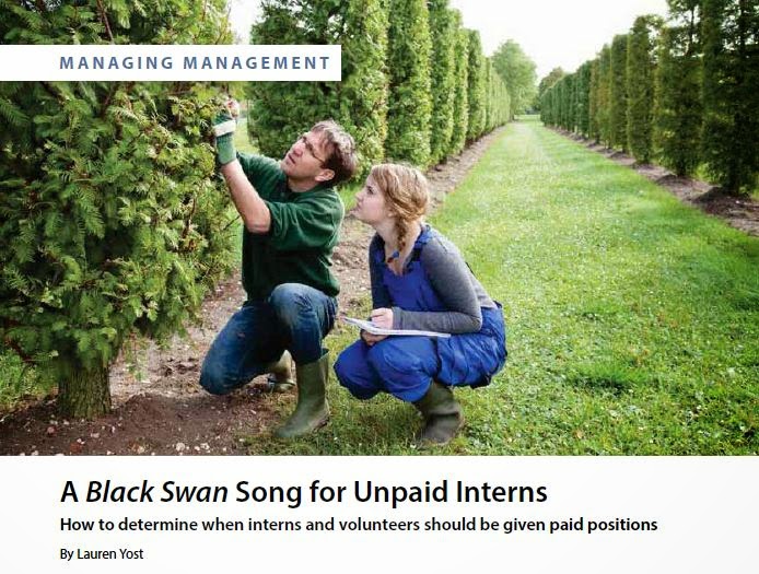 A Black Swan Song for Unpaid Interns by Lauren Yost
