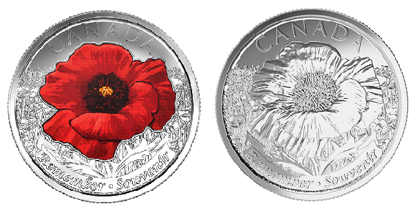 2015  Canada Remembrance In Flanders Fields Toonie Coin