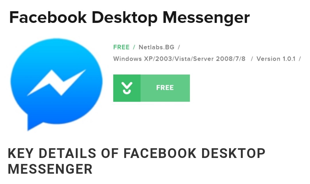 Free Download Facebook Meseenger Desktop