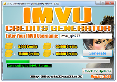 Best Hack to IMVU on Unlimited Credits. Download only Here!