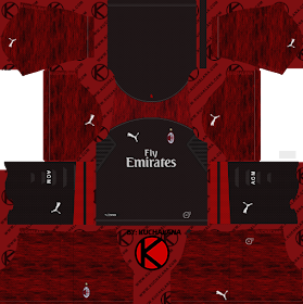 AC Milan 2018/19 Kit - Dream League Soccer Kits - Kuchalana