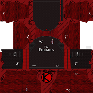 AC Milan 2018/19 Kit - Dream League Soccer Kits