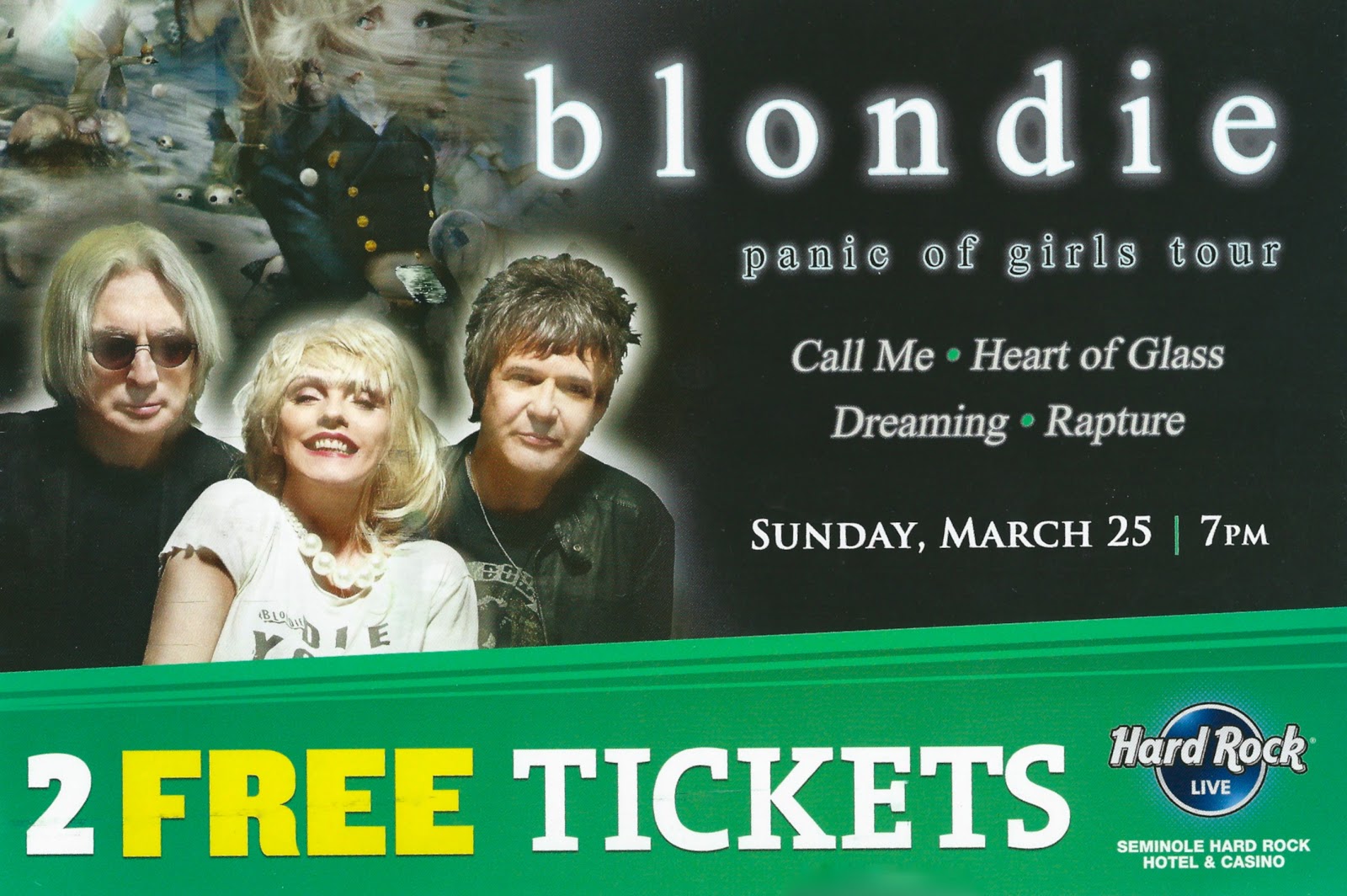 My Favorite Movies and Stars Blondie, Panic of Girls Tour