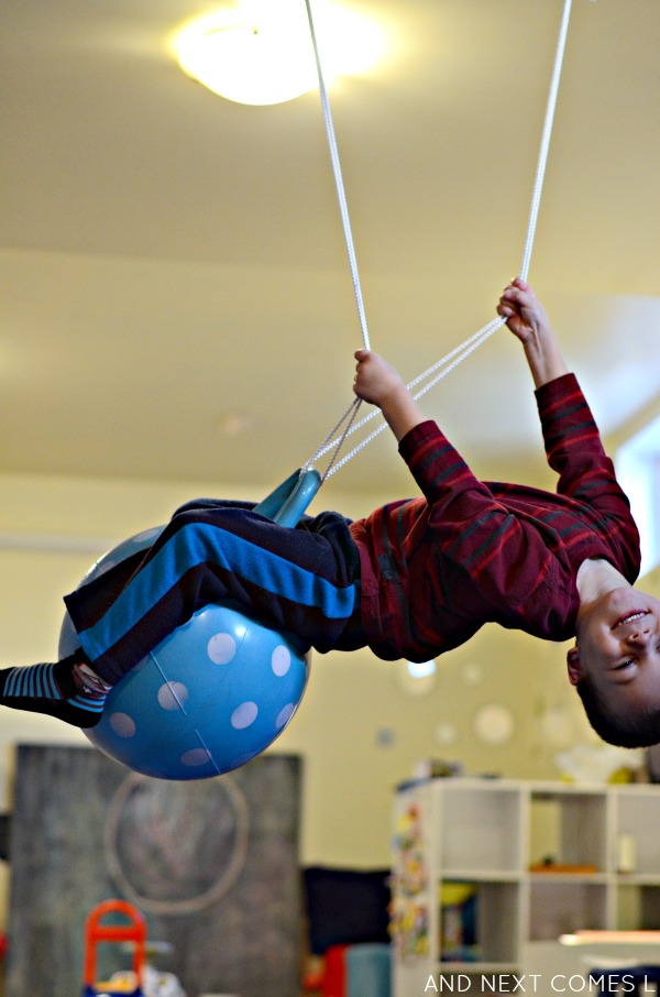How to Make a DIY Ball Swing And Next Comes L Hyperlexia Resources