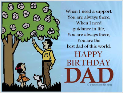 birthday message to a father from daughter