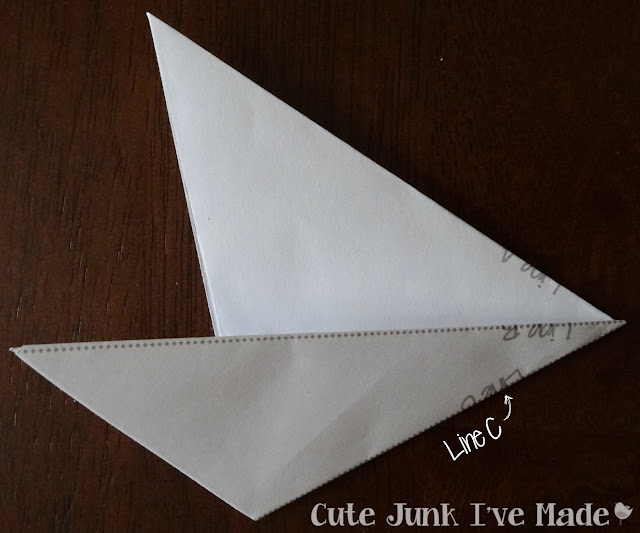Paper Snowflake Curtain Tutorial - Fold 3