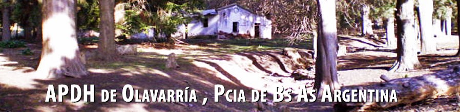 APDH de Olavarría , Pcia de Bs As Argentina