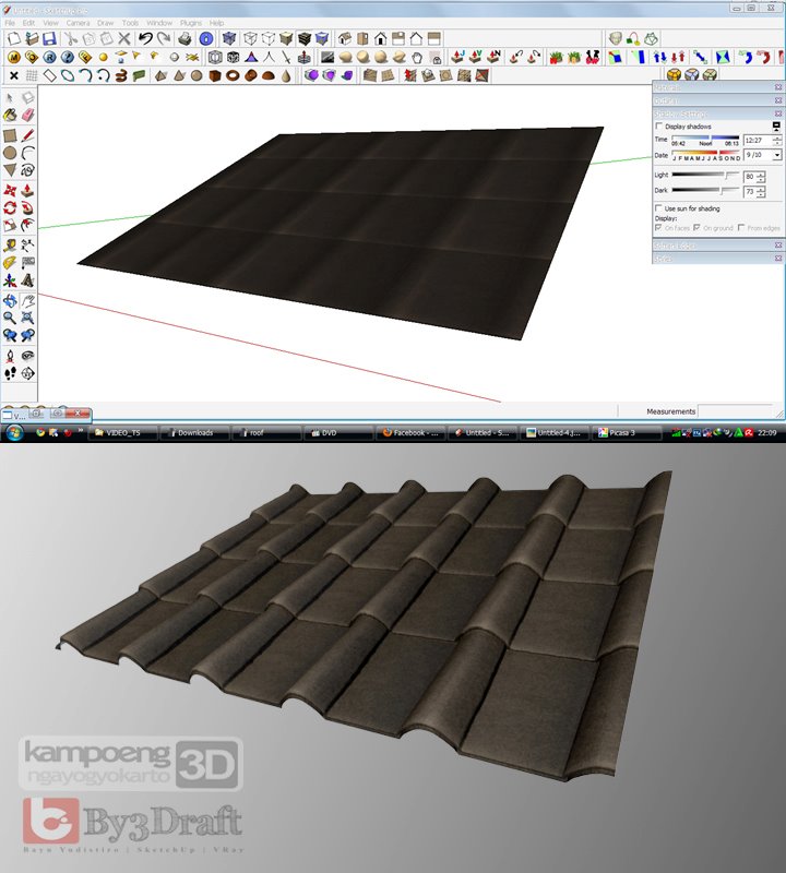Nomeradona Sketchup Vr Download Free Vismat Displaced Roof Shingles