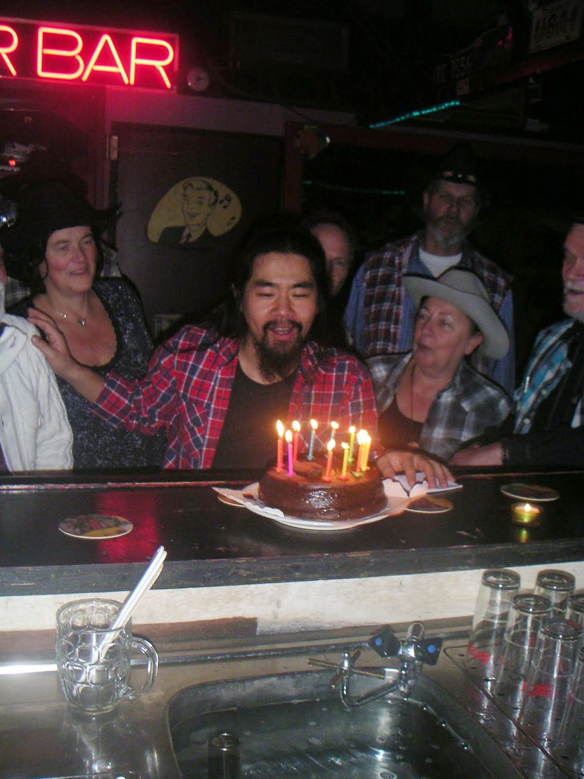 Takao's verjaardagfeest bij de Amsterdam Amigos donderdag 20 november 2014
