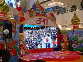 Japan celebrating live on video at apm Hong Kong