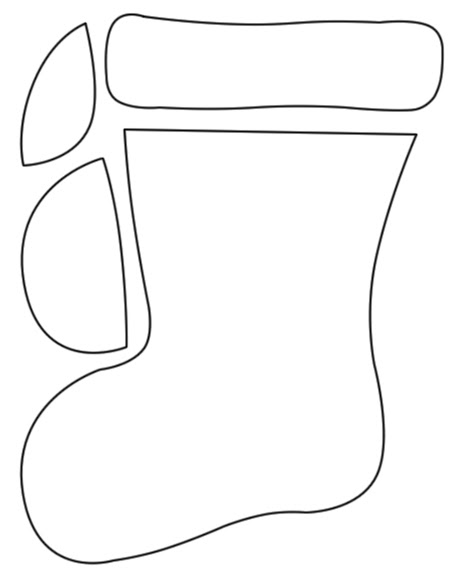 Large Stocking Template