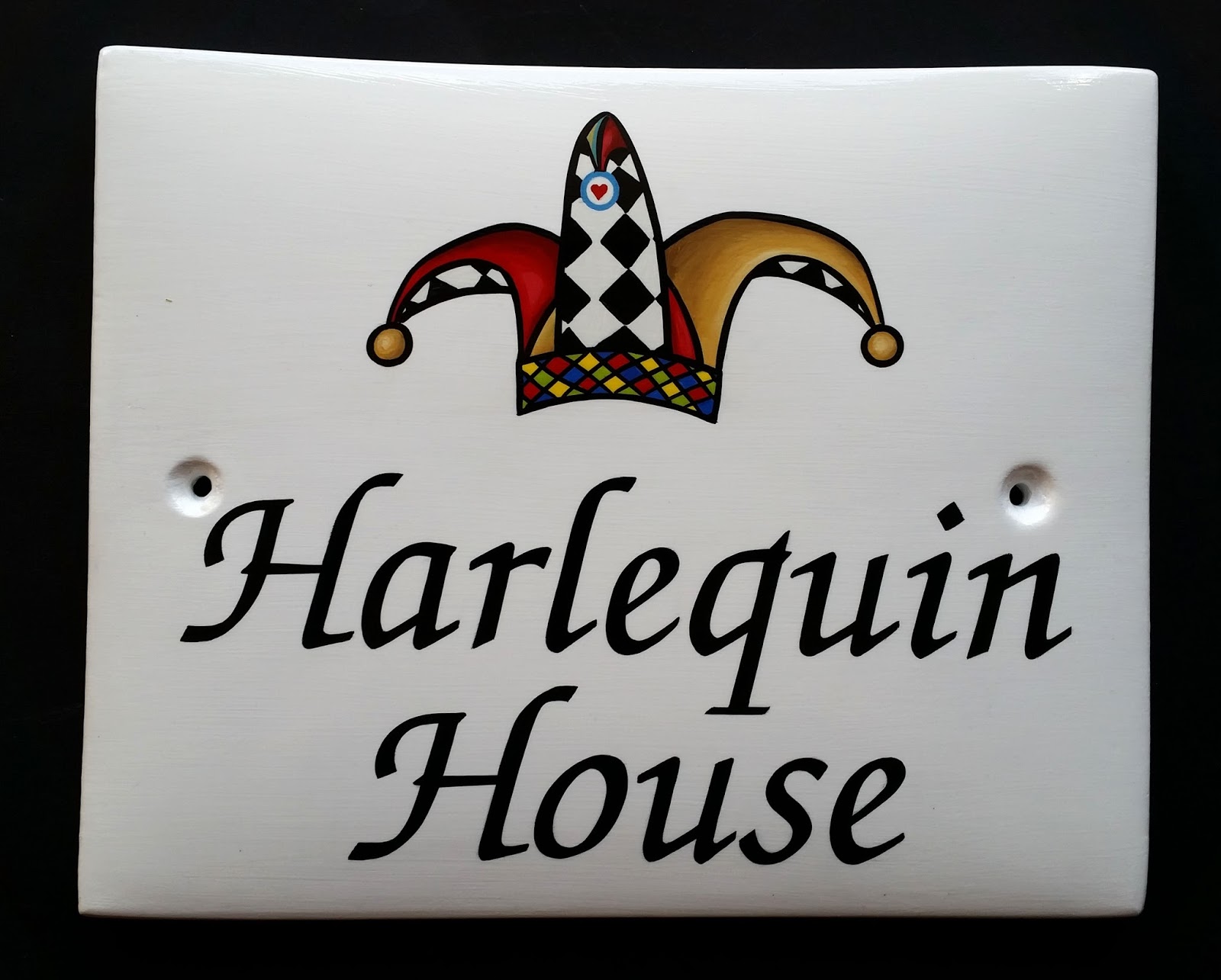 Hand Painted House Signs by Ceramic Art Traditional style hand painted