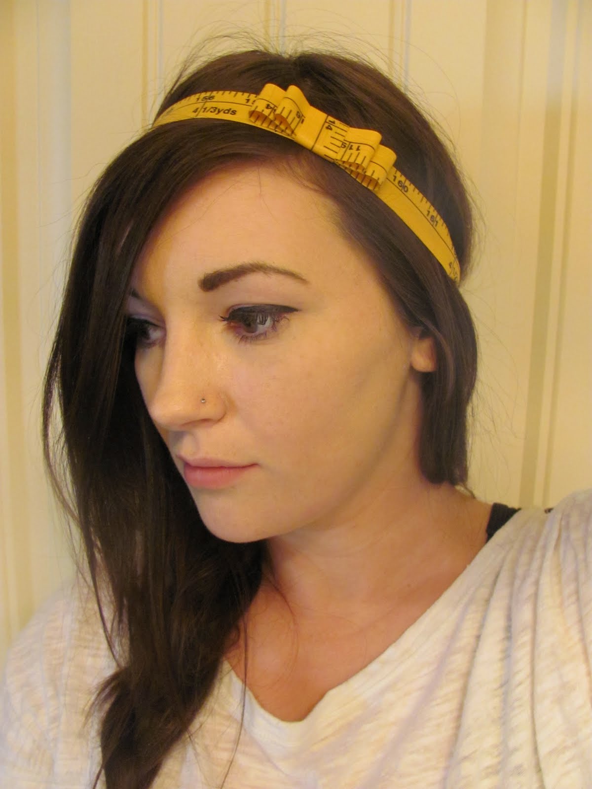 simplybettie Measuring Tape Headband Tutorial