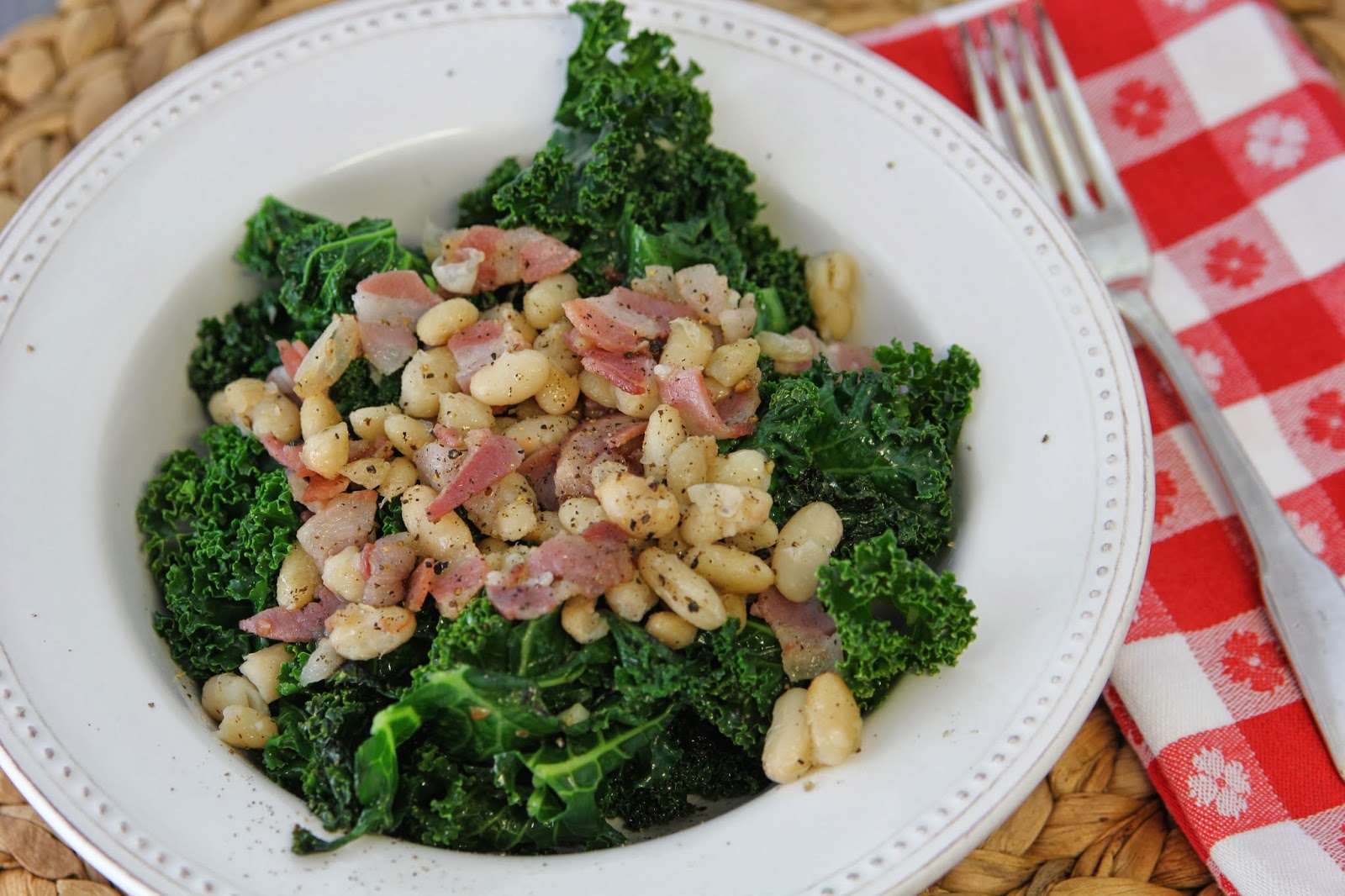 carmen's kitch Kale, White Beans & Pancetta