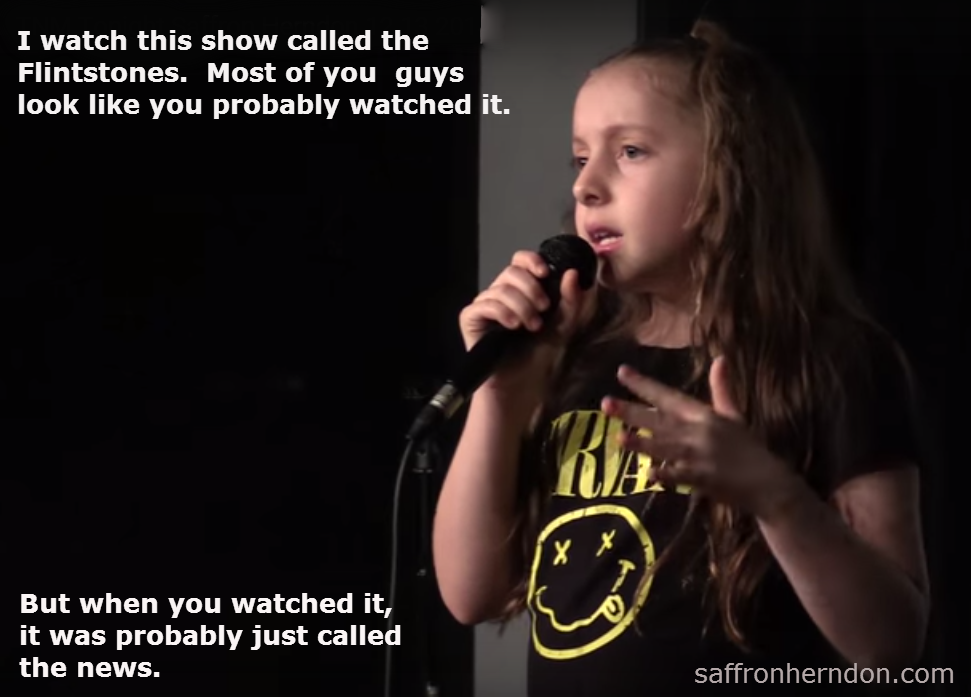 Skip's House of Chaos 11YearOld Comedienne Saffron Herndon