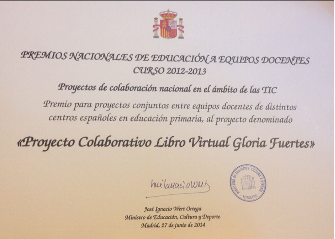 PREMIO NACIONAL DE EDUCACIÓN 2013