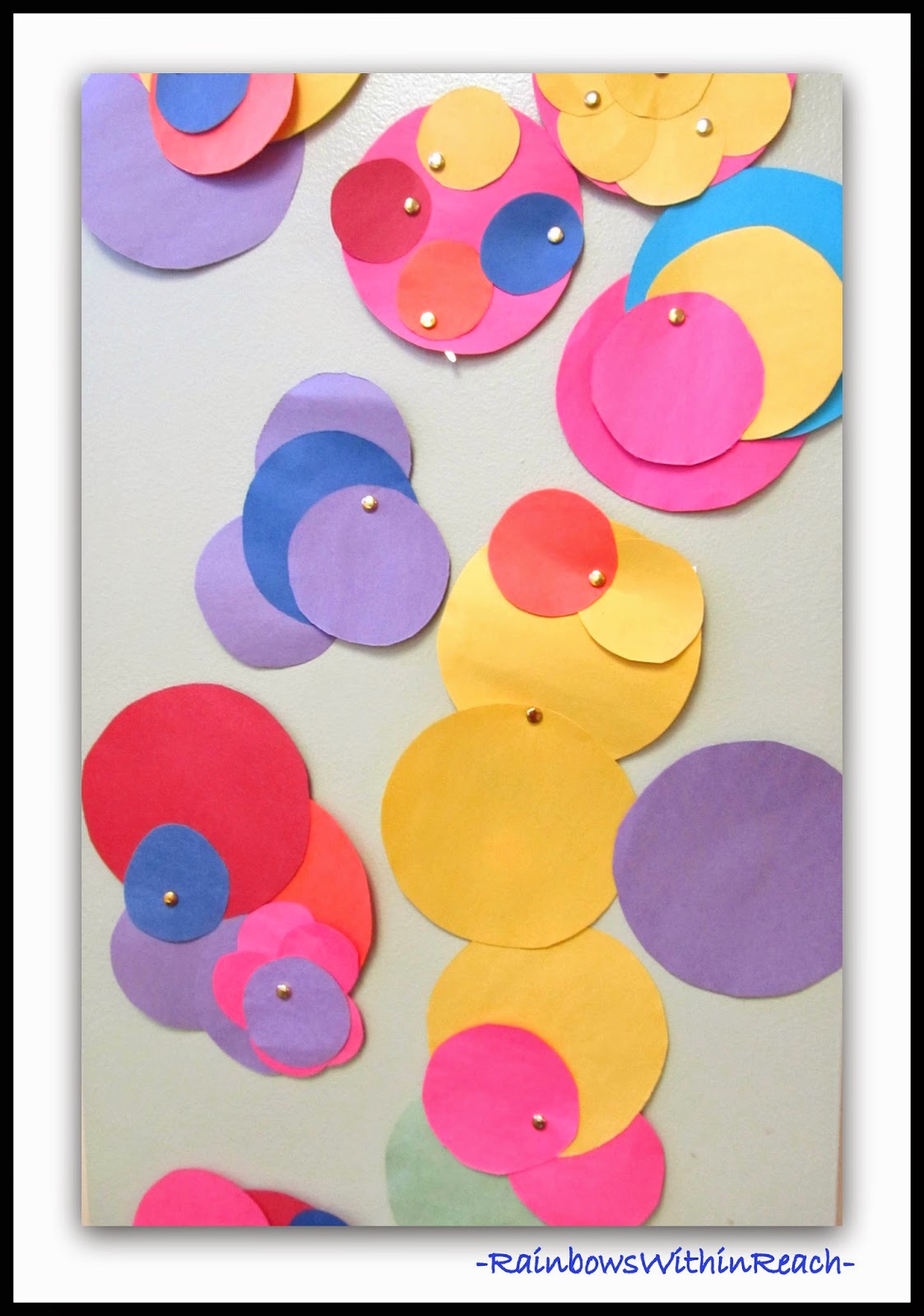 AUTHENTIC Art Work by Preschoolers Exploring Circles via PreK+K Sharing