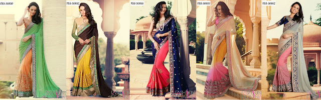 Online shopping latest indian Ethnic Designer Sarees Collection with discount price