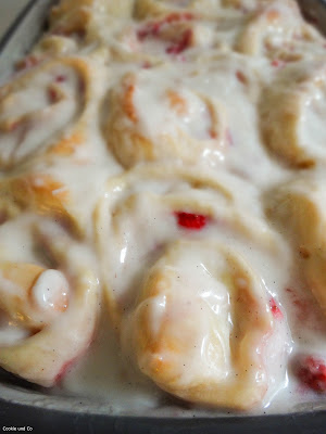 Erdbeer-Pudding-Schnecken