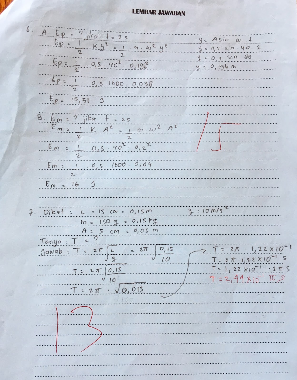 Contoh Soal Fisika Kelas Xi Ipa