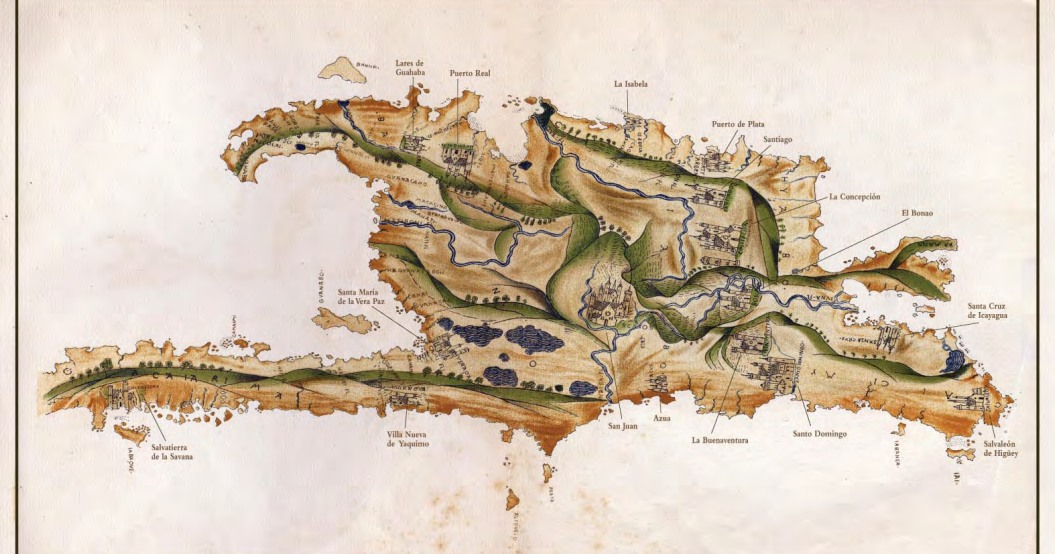 Map of Hispaniola from 1516
