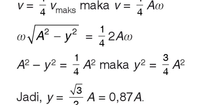 Contoh Soal Dan Pembahasan Getaran Harmonik
