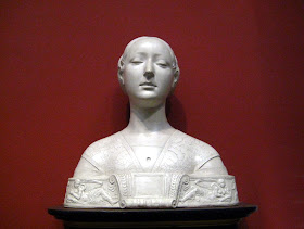 A copy of a 1472 bust by Francesco Laurana thought to be of Ippolita Maria Sforza