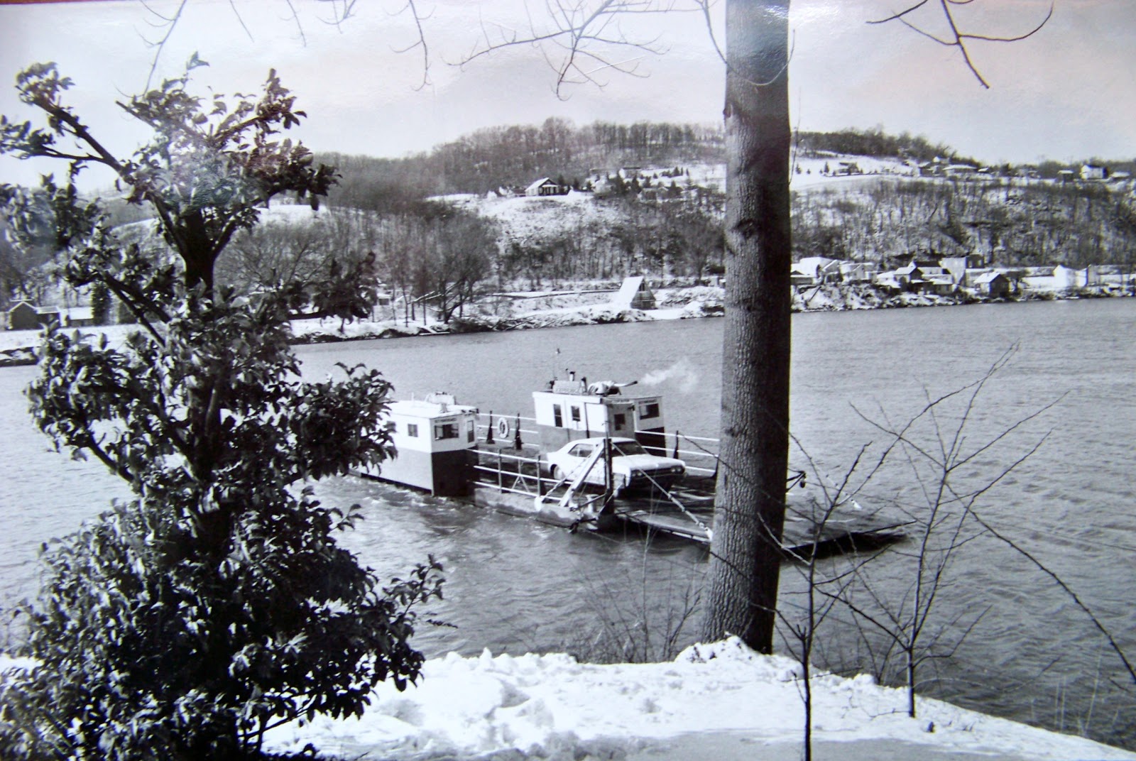 SWPA Rural Exploration Fredericktown Ferry. Cable operated Ferry Boat