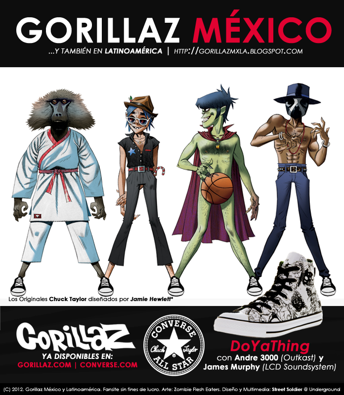 Gorillaz México y Latinoamérica
