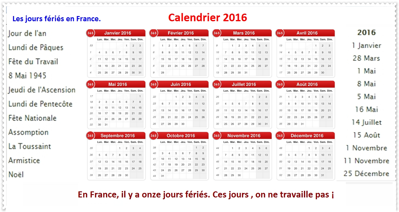 VIVE LE FRANÇAIS.: Les Fêtes en France.