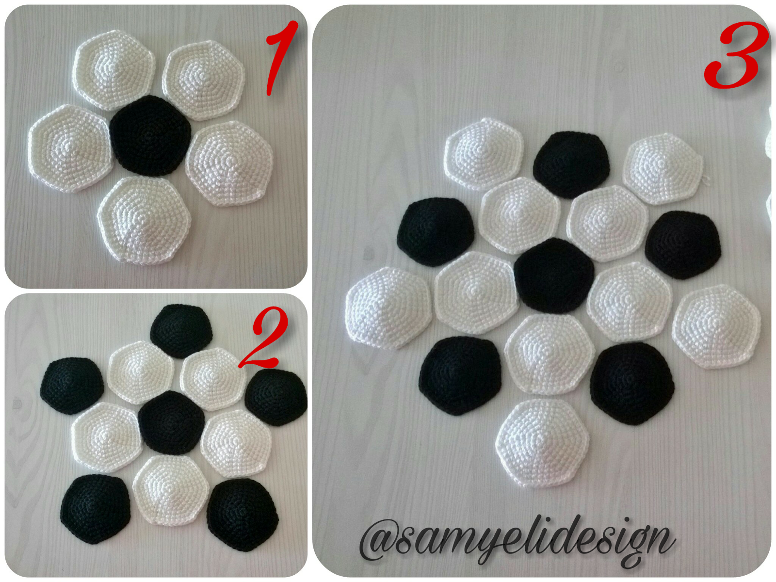 Amigurumi Futbol Topu Yapılışı Amigurumi Futbol Topu Yapılışı