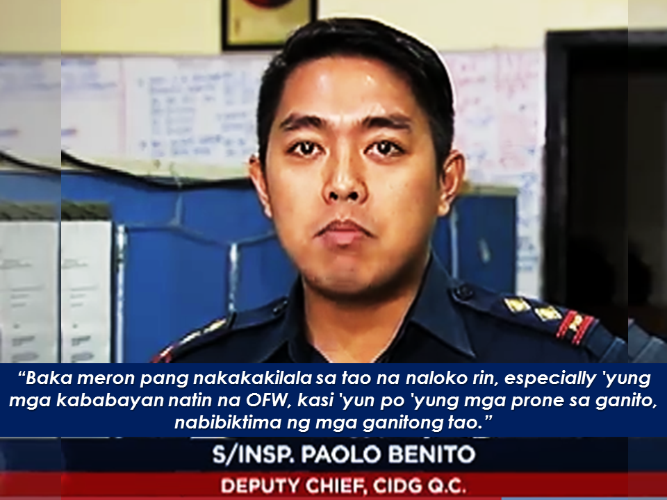 A man was arrested by the authorities after trying to extort P20,000 from her bride-to-be. he told his future wife that he will not attend their wedding unless the bride gives him the money he was asking.  Raul Domingo, 39, was arrested in a restaurant at Katipunan Avenue, Quezon City in an entrapment operation conducted by Criminal Investigation and Detection Group (CIDG) Quezon City.  He was Arrested as he received the marked money given by her fiance, an Overseas Filipino Worker (OFW) who works as a music teacher in Singapore. Paula (real name withheld), 40, said that the suspect threaten him that he will not come to their wedding if she will not give him the money. After reporting to the authorities, she arranged her meeting with Domingo that led to his arrest.  Investigation revealed that it is not the first time that the suspect asked money from her. The OFW confessed that she wanted to settle and have a family and she believed that Domingo will be her partner for life but it turned out that her fiance is an extortionist who only wanted her money.      Sponsored Links      The CIDG conducts further investigation to find out if the suspect has other victims aside from Paula. CIDG is looking on a possibility that the suspect is acting on a modus operandi that targets people especially the OFWs which according to them are most prone to these similar kind of swindling.    Paula said they had been in a relationship for 5 months after meeting each other on a social media site. They already had their civil wedding and their church wedding is also set but after the civil wedding, the victim had no idea as to the whereabouts of the suspect. The suspects later contacted her via phone asking for the said amount of money. The suspects refused to make any statement. he is now facing robbery extortion charges as well as violence against women.       Advertisement  Read More:                     ©2017 THOUGHTSKOTO